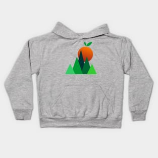 landscape in minimalist style Kids Hoodie